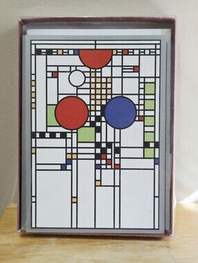 *4 for $20* Vintage Box of 12 Holiday Cards - Abstract Geometric Unique